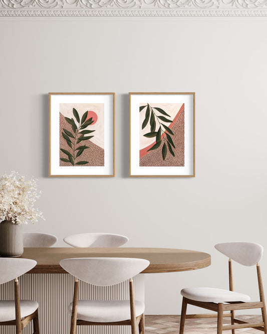 Digital Download - Mornings by the Window I and II - Pair of Poster Prints