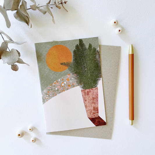 NEW PLANT LOVERS COLLECTION - Greeting Card - Sunset Fern